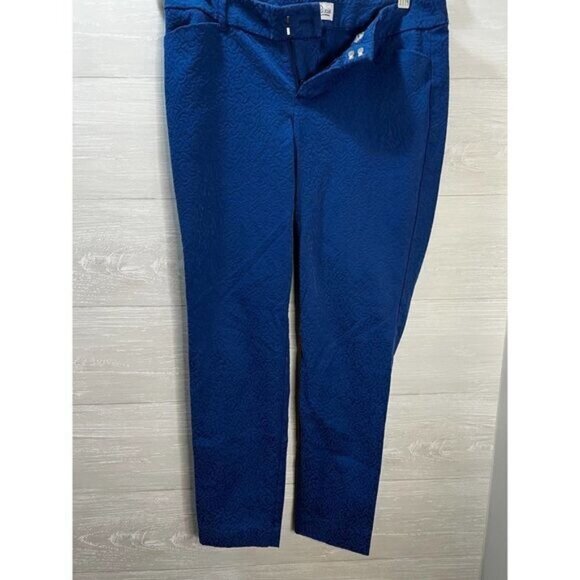 Old Navy Pixie Pants Size 4 Textured Blue - Picture 2 of 7
